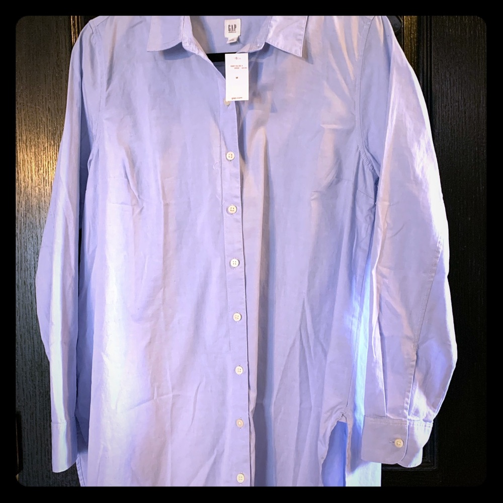 Maternity button down